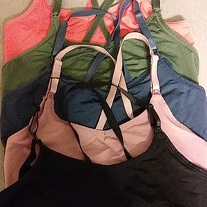 Bundle of 5 maternity/nursing bras